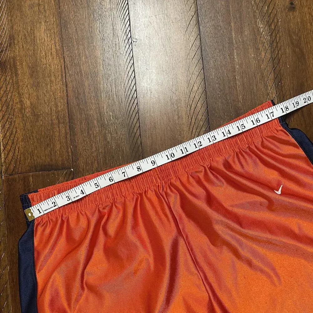 Nike Syracuse Team Basketball Shorts Mens XL Orange Navy Mesh Gym